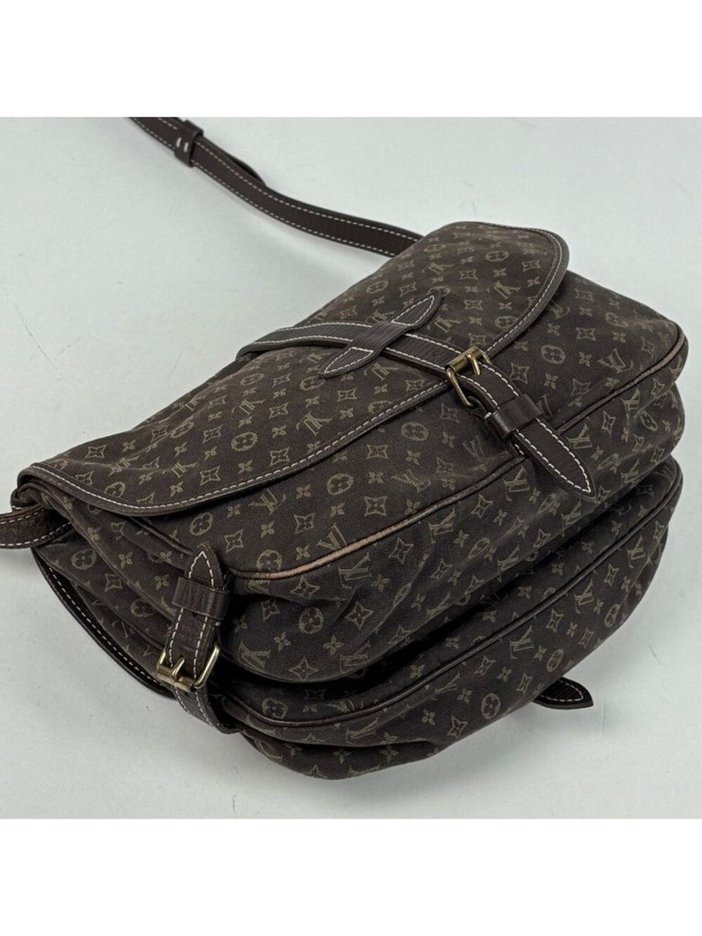 Louis Vuitton Saumur 30 Crossbody Shoulder Bag Monogram Mini Lin - Picture 2 of 8